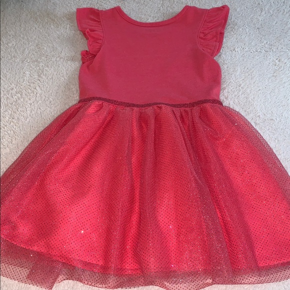 Cat & Jack Coral Flutter Sleeve Dress 5T EUC - Picture 11 of 12